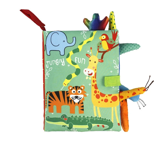 Tiger | Lehrreiches Weiches Tier-Babyrassel-Spielzeug