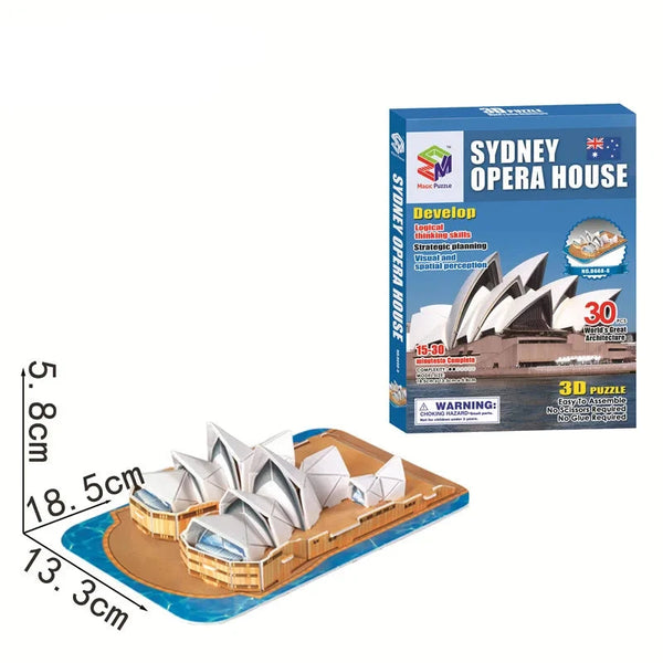 Sydney Opera House | Architektur-Puzzle für Kinder