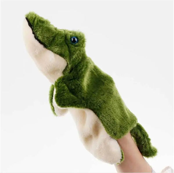 Krokodil | Stofftier Handpuppe Plüschspielzeug für Kinder