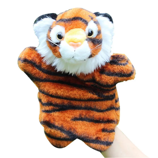 Tiger | Stofftier Handpuppe Plüschspielzeug für Kinder