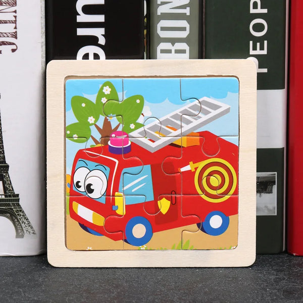 FlameRush | Cartoon Puzzle aus Holz