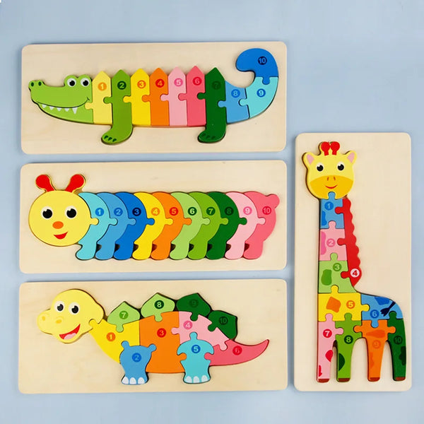 GiraffeGlimmer | Intelligenz Holzpuzzle