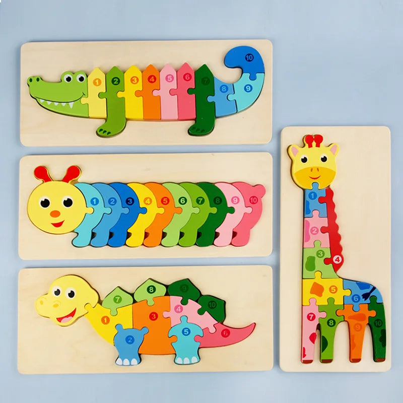 GiraffeGlimmer | Intelligenz Holzpuzzle