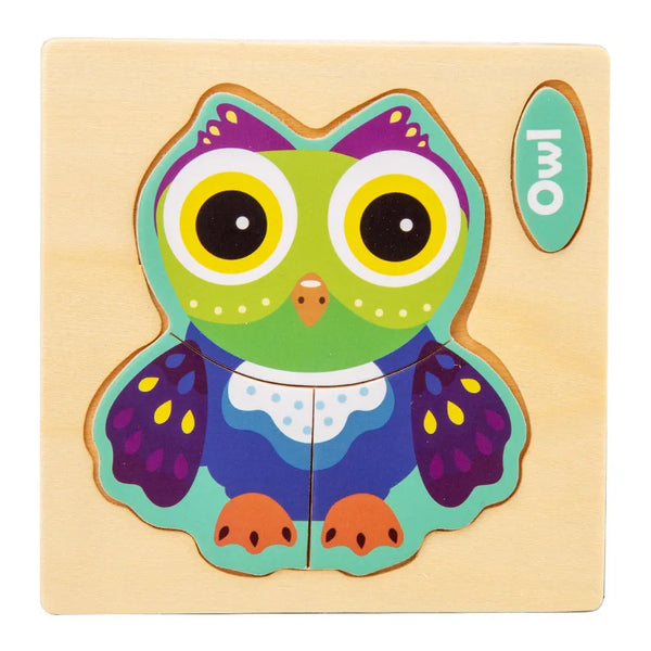 HootyFun | Lernpuzzle Aus Holz