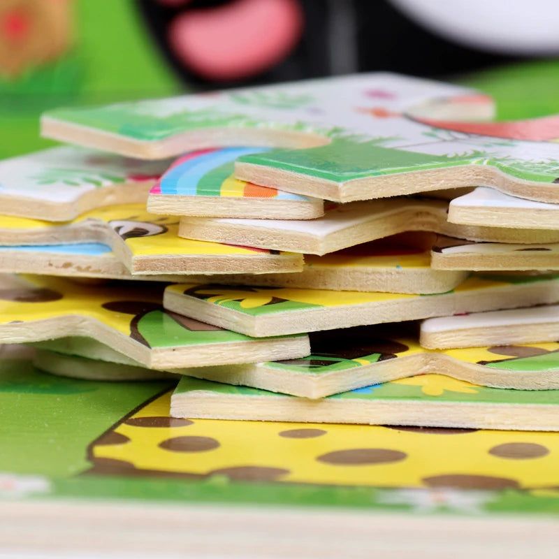 JuniorJigsaw | Hölzerne Lernpuzzles
