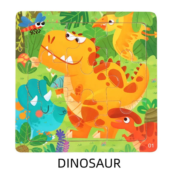 Dinosaur | Abenteuerliche Holzpuzzles