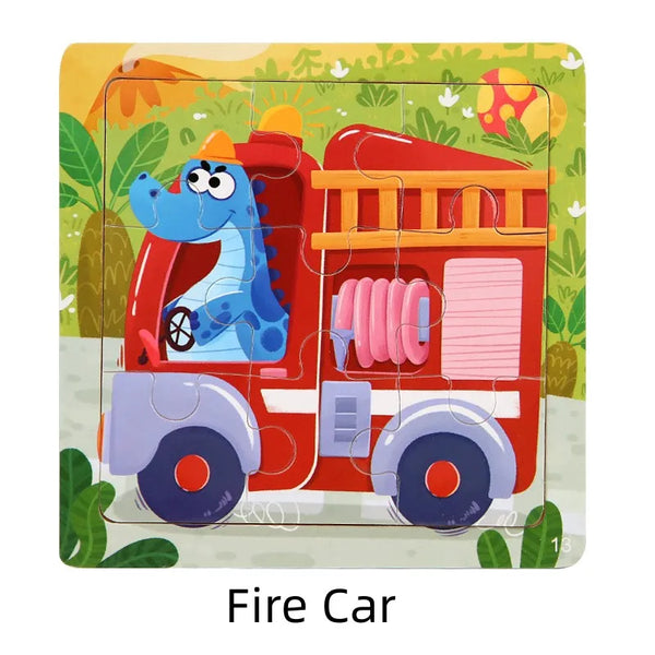 FireTruck | Abenteuerliche Holzpuzzles