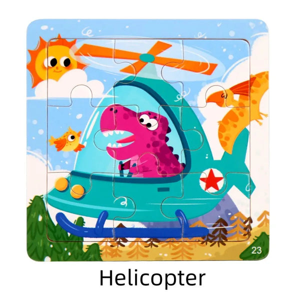 DinoCopter | Abenteuerliche Holzpuzzles
