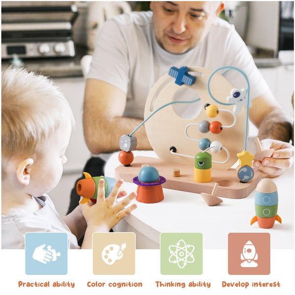 GalaxyTots | Baby-Holzplanet-Spielzeug