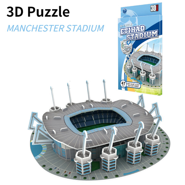 GoalpostMaster | 3 Bündel 3d Papier Stadion Puzzle