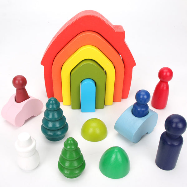 BuildingBlocksSet | Block-Holzspielzeug