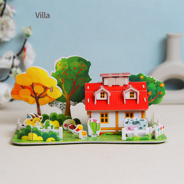 ExoticHomes | 3 Bündel 3d Papierpuzzle Haus