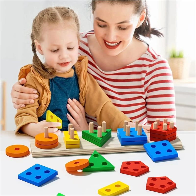SortPlay | Hölzernes Stapelspielzeug