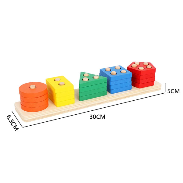 SortPlay | Hölzernes Stapelspielzeug