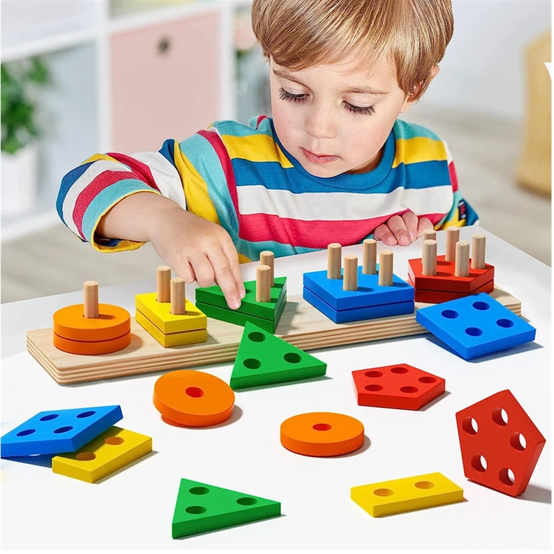 SortPlay | Hölzernes Stapelspielzeug