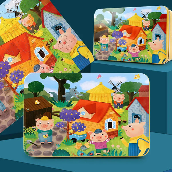 Bunte | HölzernePuzzles für Kinder