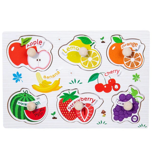Fruits | Pädagogisches Puzzle-Brettspiel