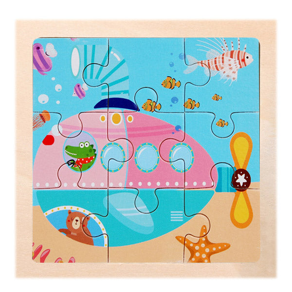 Submarine | 3d Puzzle Spiel Frühes Lernen Bildung