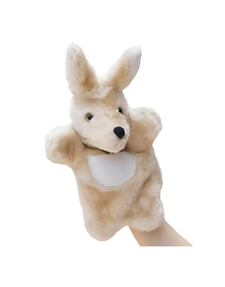 Känguru | Stofftier Handpuppe Plüschspielzeug für Kinder