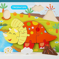 TriTop | Buntes Holzpuzzle