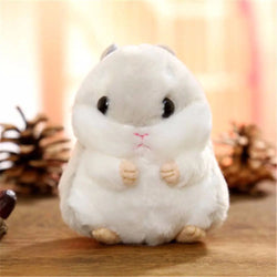 Hellgraue Snuggle Mouse | Schlüsselanhänger Plüschtier für Kinder