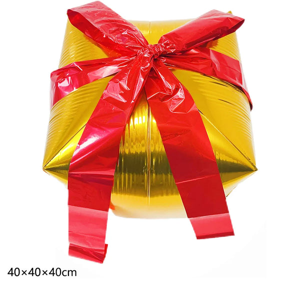 Gelbes Geschenk | Weihnachts aufblasbarer Ballon für Kinder