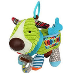 Baby Hund | Plüsch-Bettanhänger Rasselspielzeug für Babys