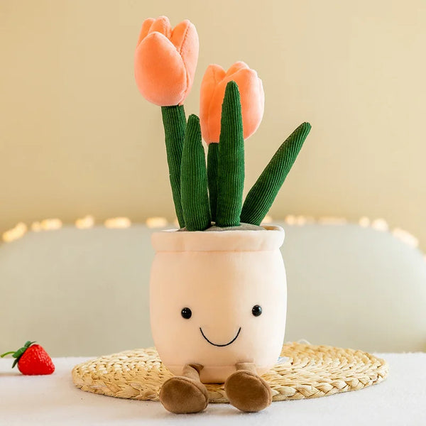 Bunte Tulpen Lehrreiches Kuscheltier Pflanze für Kinder | 3er-Bundle