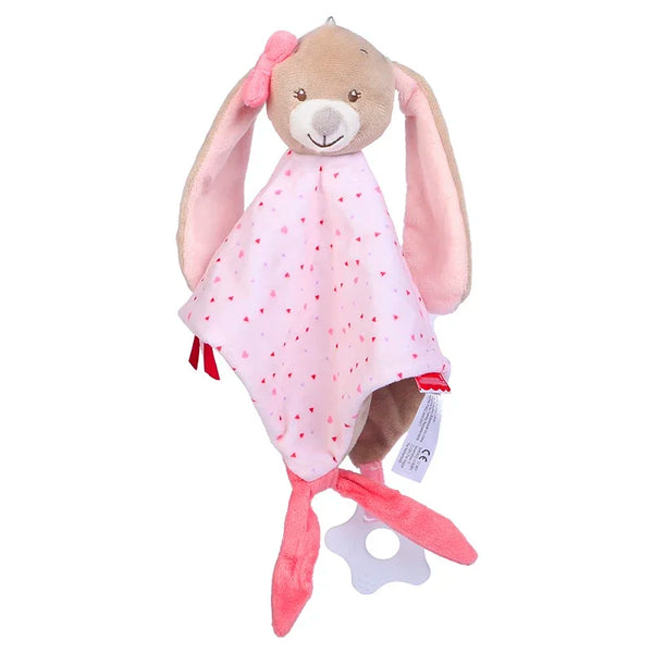 Rosa Hase | Montessori Kuscheliges Plüschtier für Babys
