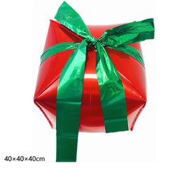 Rotes Geschenk | Weihnachts aufblasbarer Ballon für Kinder