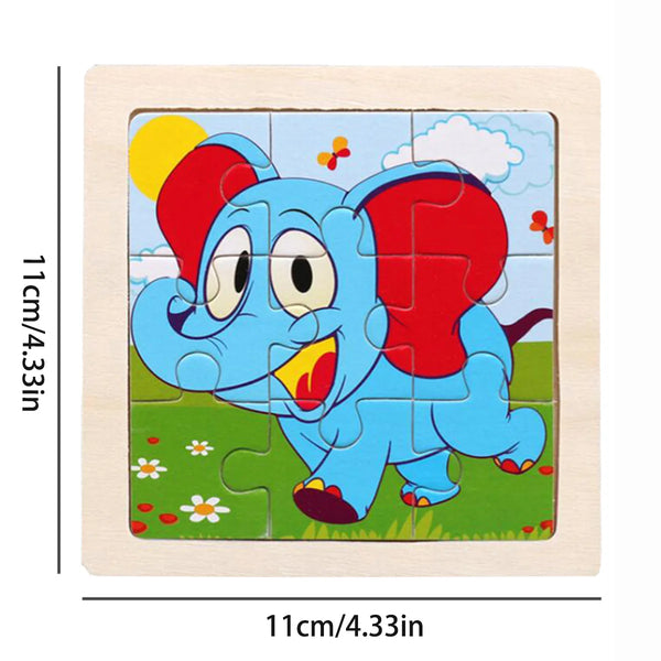 Montessori Holzpuzzle | Elefant
