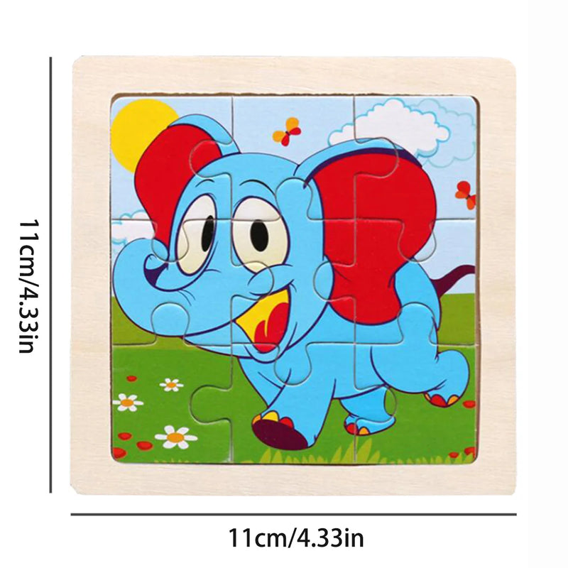 Montessori Holzpuzzle | Elefant