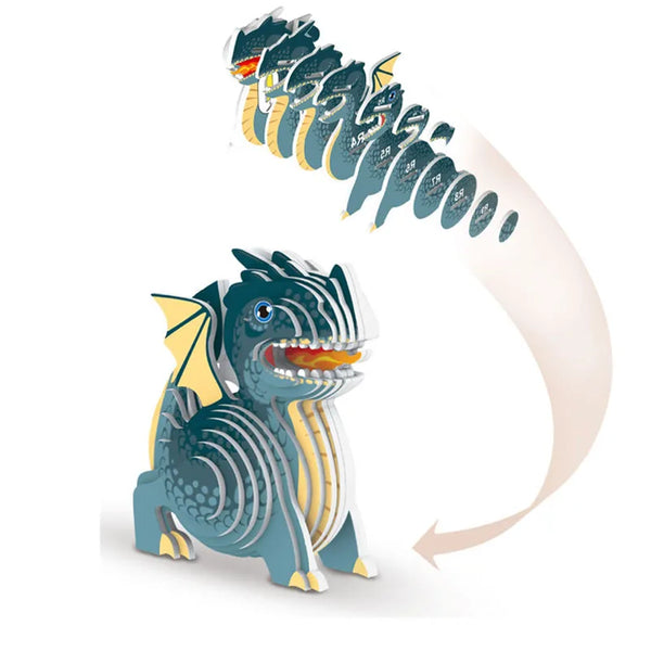 Dino-Abenteuer Kartonmodell für Kinder | 3er-Bundle