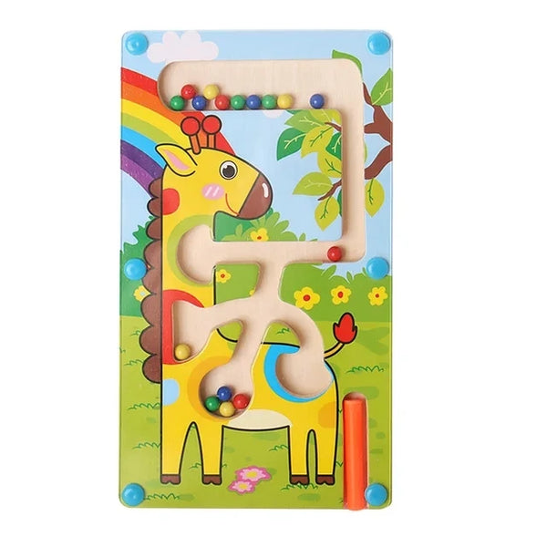 GiraffeGroove | Magnetisches Irrgarten-Puzzle