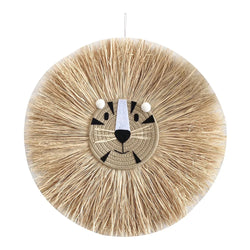 Süßes Tierkopf Ornament | Cartoon Löwe Wanddeko