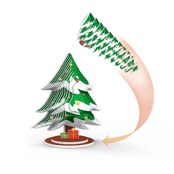 Pädagogisches kreatives Weihnachts-Cartoon-Papierpuzzle für Kinder | Bundle von 2
