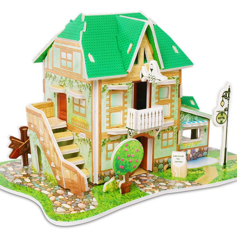 Feenschloss | Hausbau-Lernspielzeug für Kinder