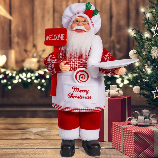 Fröhlicher Weihnachtsmann | Weiches Plüsch-Weihnachtsspielzeug für Kinder