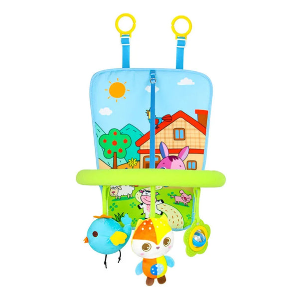 Hängendes Bauernhoftier-Spielzeug mit Rasseln für Kinder | Bundle von 3