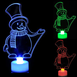 Schneemann | Weihnachts Mini-LED-Lichtspielzeug für Kinder