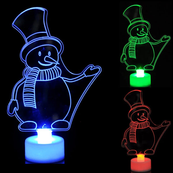 Schneemann | Weihnachts Mini-LED-Lichtspielzeug für Kinder