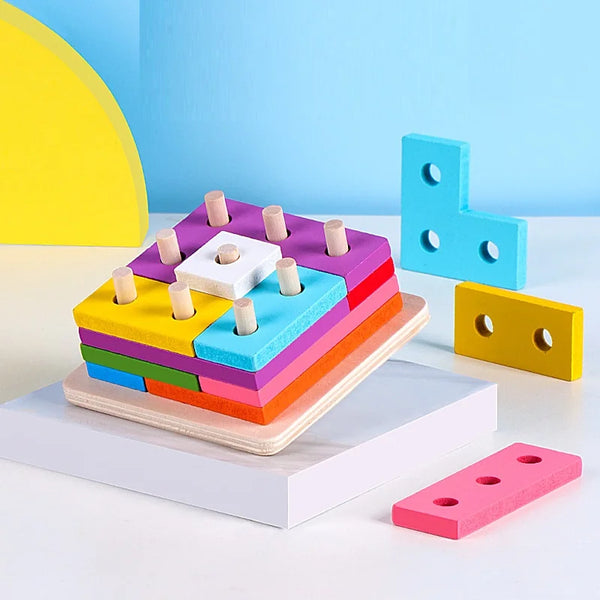 SquarelyFun | Bunte Bauklötze aus Holz