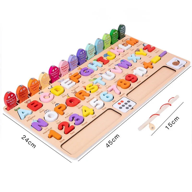 Montessori Zählen | Holzformen-Matching-Puzzle-Spielzeug für Kinder