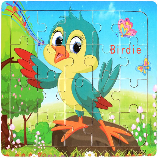 Vogel | Lehrreiches Cartoon-Puzzle-Spielzeug für Babys mit Tieren für Kinder