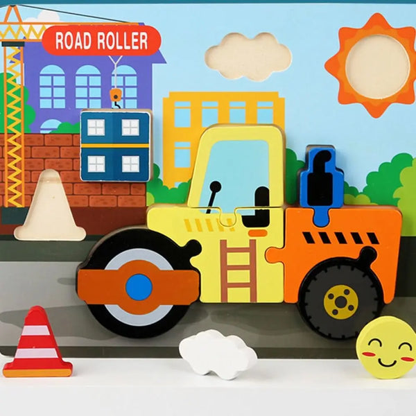 SmoothRoller | Buntes Holzpuzzle