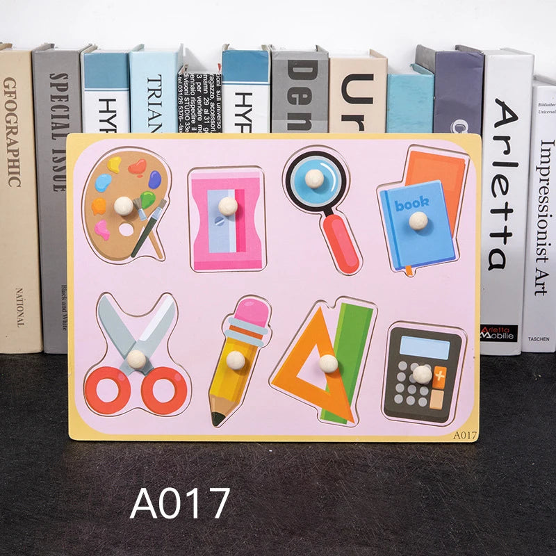 BuilderBuddies | 3 Bündel Hölzerne Puzzles Lernspielzeug