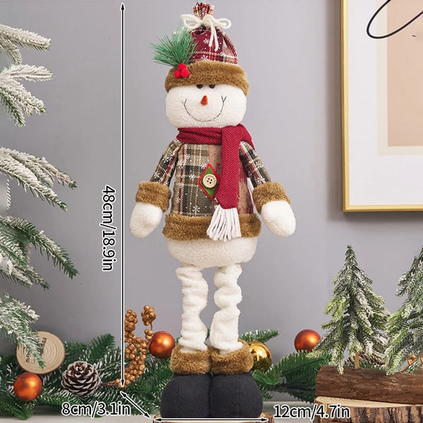 Lächelnder Schneemann | Weihnachtspuppen Spielzeug für Kinder