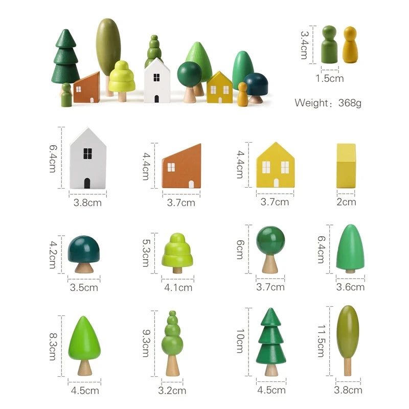 MagicalTreeVillage | 2 Bündel Verzauberter Wald Blocksatz