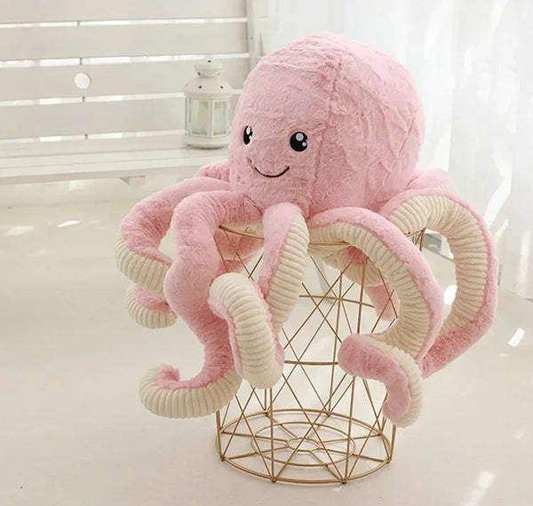 Weiches Plüschspielzeug Oktopus für Kinder | Set aus 3