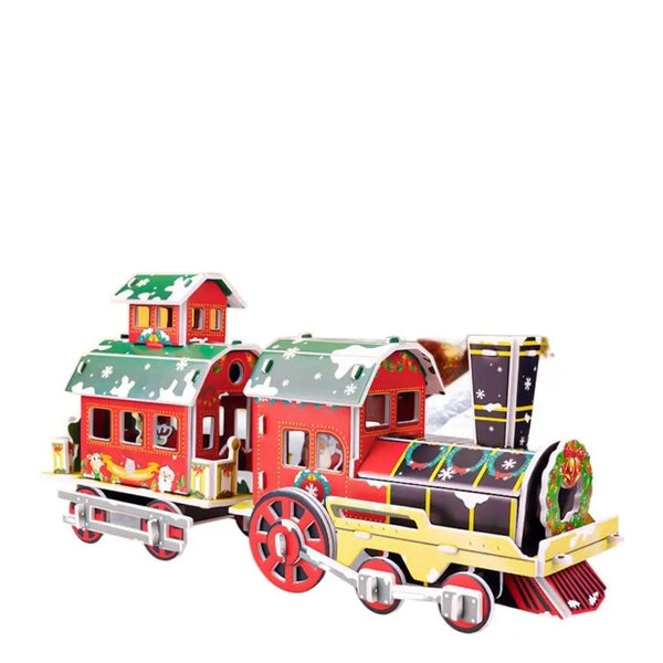 Festliches Dorf Bauklötze Puzzle für Kinder | 2er-Set